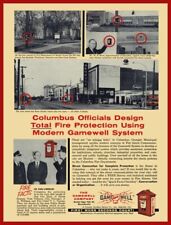 1957 Gamewell Co. NEW Metal Sign: Columbus, OhiO Fire Alarms, Street Scenes picture