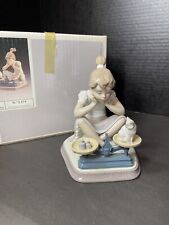 Lladro How You've Grown 5474 with Box Girl Weighing Kittens Retired 1997 Vintage picture