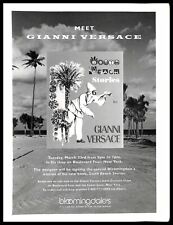 1993 South Beach Stories Gianni Versace Vintage PRINT AD Meet The Designer Event picture