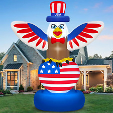 6FT 4Th of July Inflatables Outdoor Decorations Blow up Yard Lighted LED Decor picture