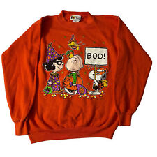 Vintage 80s Peanuts Snoopy Halloween “Boo” Sweater Sz M Charlie Brown Cartoon picture