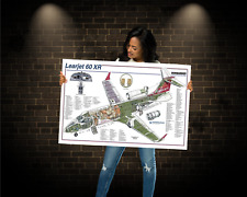 Learjet 60 XR Cutaway Poster 24