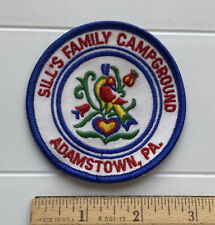 Sill’s Family Campground Adamstown PA Pennsylvania Round Embroidered Patch Badge picture