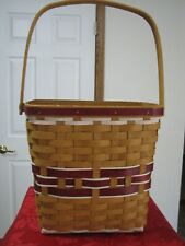 Longaberger 2015 Yuletide Gathering Red Basket and Protector picture