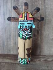 Hand Carved Hopi Indian Sunface Shalako Signed W. Hughte picture