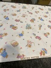 Vintage Beatrix Potter fabric 4 yards from 1992 picture