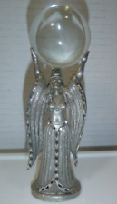 Vintage Spoontiques Fantasy Pewter Figure - Sorceress With Crystal Ball picture