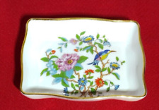 Vintage Aynsley England Bird of Paradise Floral Fine Bone China Trinket Dish picture