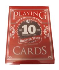 RARE Rooster Teeth 10 Year Anniversary Playing Cards RTX Exclusive FACTORY SEAL picture