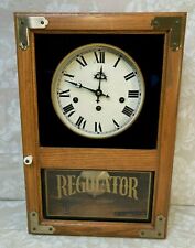 Hamilton Oak Wall Regulator Clock Westminster Chimes Running picture