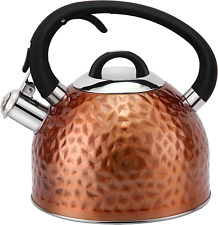 Copper Tea Kettle Stainless Steel Teapot Whistling Kettle Unique Button Control  picture