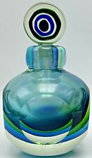Vintage Blown Glass Twos Company Swirl Art Glass Large Perfume Bottle picture