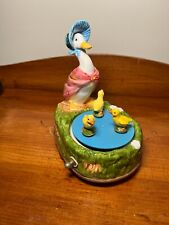 VERY RARE Jemima Puddleduck Beatrix Potter Schmid Music box w/ Moving Ducklings picture