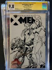 Extraordinary X-Men #1 B/W CGC SS 9.8 signed by J Scott Campbell Magik, Storm picture