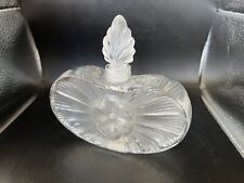 Lalique Perfume Bottle Clarisse Large And Wide. Very Beautiful Mint picture