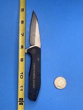 Gerber Fastball S30V Gray Folding Pocket Knife Flipper W Inscription.   #127A picture