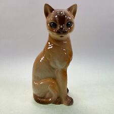 Siamese Cat Hand Painted Figurine Vintage Japan picture