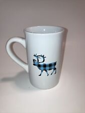 2020 Caribou Coffee Reindeer 14 oz. Coffee Mug Cup White Blue Black picture