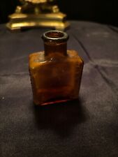 Bell-ANS Amber Small Miniature Orangeburg New York Medicine Bottles Vintage picture