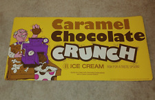 Vintage Baskin Robbins Caramel Chocolate Crunch Ice Cream Display Poster 1981 picture