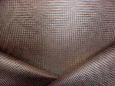 3-3/8Y KRAVET / LEE JOFA BRASS CHOCOLATE SILVER TEXTURED SILK UPHOLSTERY FABRIC picture