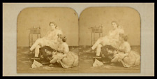 Two Women in the Neckline, ca.1870, Stereo Vintage Stereo Print, D& Print picture