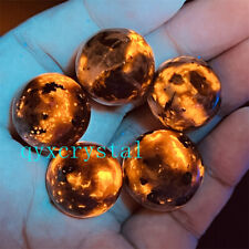 5pcs Natural Yooperite Ball Flame's stone 17mm+ sphere quartz crystal Healing picture