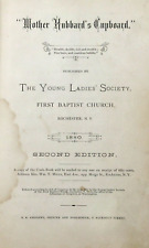 Vintage Cookbook Young Ladies Society 1st Baptist Church Ads Rochester NY 1880 picture