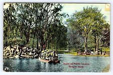 Vintage Postcard Massachusetts, Scene in Public Gardens, Boston, MA. c1915 picture