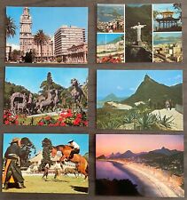 Lot of 6 - Vintage Uruguay & Brazil South America Postcards picture