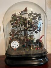 LARGE ANTIQUE FRENCH MUSICAL AUTOMATON MUSIC BOX AND SINGING BIRDS CLOCK picture