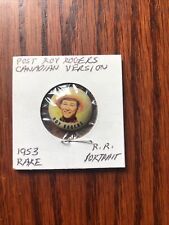 1953 Canadian Post Cereal Roy Rogers Premium Pinback Button ROY ROGERS picture