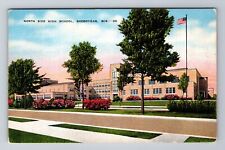 Sheboygan WI-Wisconsin, North Side High School, Antique Vintage Postcard picture