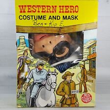 Vintage 1977 Ben Cooper Western Hero Costume & Mask Lone Ranger Child LG 12/14 picture