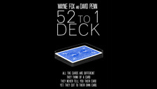 The 52 to 1 Deck Blue (Gimmicks and Online Instructions) by Wayne Fox - Trick picture