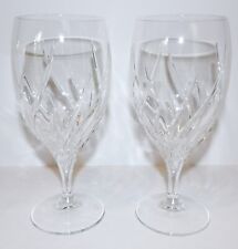 PAIR MARQUIS BY WATERFORD CRYSTAL SUMMER BREEZE 7 3/8