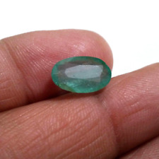 Ultimate Colombian Emerald Faceted Oval Shape 4 Crt Natural Green Loose Gemstone picture