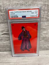 1989 Batman The Movie Stickers #10 JOKER PSA 9 MINT picture