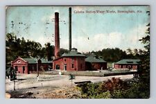 Birmingham AL-Alabama, Cahaba Station Water Works, Vintage c1908 Postcard picture