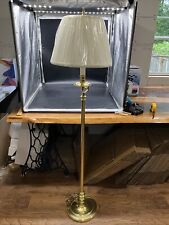 VTG Baldwin Brass Articulated Floor Lamp With Original Shade picture
