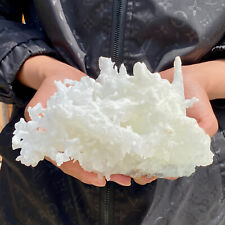 2.8LB Larger Bright White CAVE Aragonite STALACTITE Crystal Cluster picture