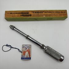 Vintage Stanley YANKEE No 41 North Bros. PUSH DRILL with 8 Bits In Original Box picture
