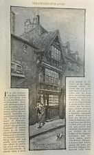1879 England Stratford-On-Avon Shakespeare House Anne Hathaway Cottage picture