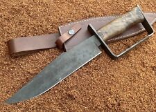 Hand Forged Custom Made Confederate Civil War D Guard Bowie Knife picture