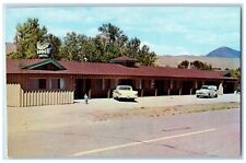 c1950's Fisherman's Lodge Motel Roadside Classic Cars Mountain Lemhi ID Postcard picture