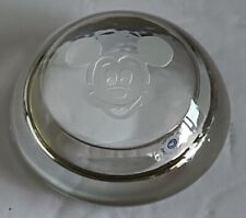 Mickey Mouse Crystal Paperweight Vintage And Rare picture