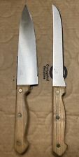 Set Of 2  Vintage Farberware Kitchen Knives 13 Inch picture