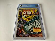 WAR IS HELL 10 CGC 9.4 DEATH IS A 30 TON TANK MARVEL COMICS 1974 picture
