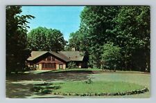 Zaleski OH-Ohio, Lake Home State Park, Cabin, Scenic Walkways, Vintage Postcard picture