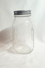VTG BALL REGULAR CLEAR JAR 62 WITH EMBOSSED FRUIT & MEASUREMENTS 3 CUP 24 OZ picture